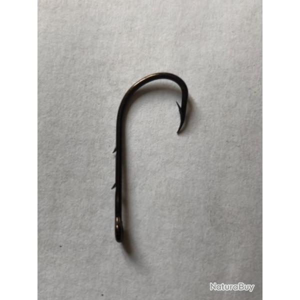 12 hame�on n 1/0 oeillet bronz� renvers� ref 9291 tige longue simple p�che rivi�re carnassier vmc