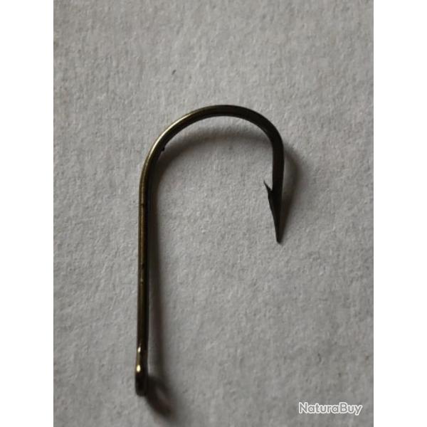 100 hame�on n 2 oeillet bronz� forg� renvers� 9287 tige courte .simple. p�che rivi�re carnassier.vmc