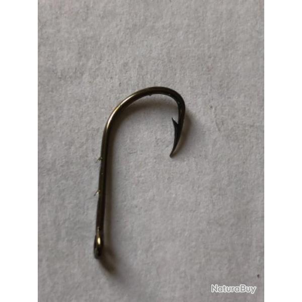 8 hameon n 8 oeillet bronz renvers ref 9291 tige longue simple pche rivire carnassier vmc