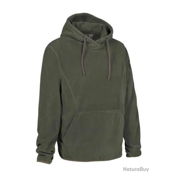 Sweat Shirt Polaire � Capuche Kaki Percussion