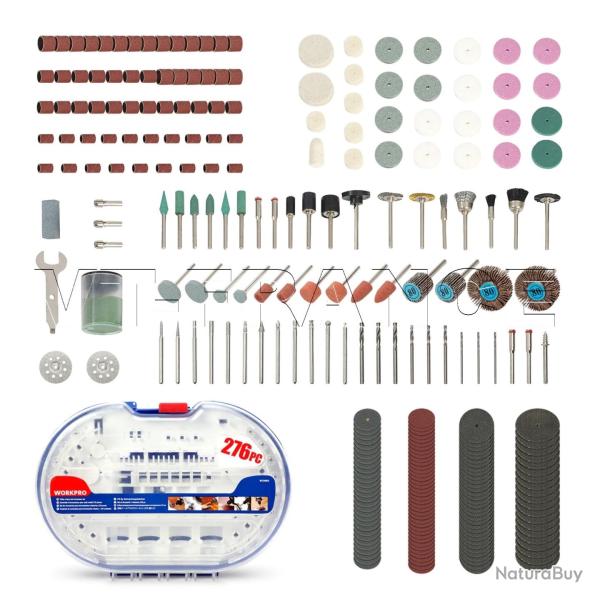 Ensemble d Accessoires pour Mini Perceuse Dremel, Modele: 276pcs