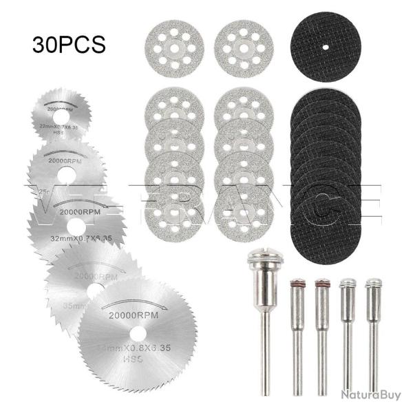 Ensemble d Accessoires pour Mini Perceuse Dremel, Modele: 30pcs