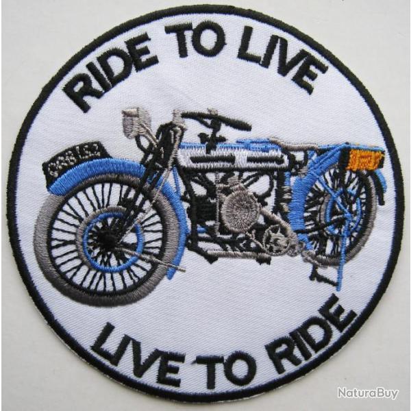 PATCH-ECUSSON   LIVE TO RIDE  MOTO  - Ref.98