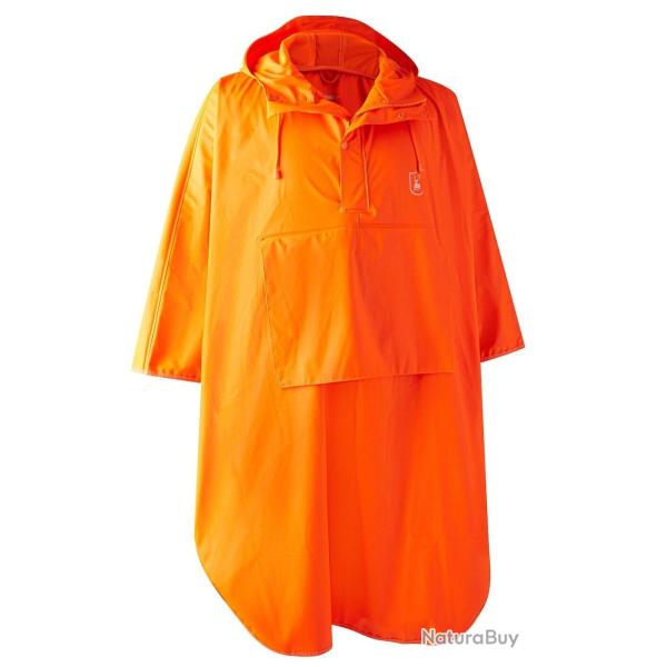 Poncho de chasse imperm�able orange Hurricane Deerhunter-M/L/XL