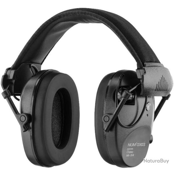 Casque antibruit lectronique NUM'AXES CAS1034 Noir Casque antibruit CAS1034 Noir