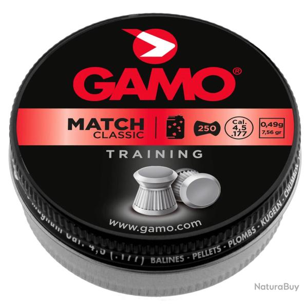 Plombs Gamo Match Classic calibre 4.5 MM
