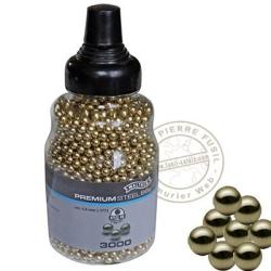 Verseur de 3000 billes BB sph&eacute;riques dor&eacute;es 4,5mm Walther