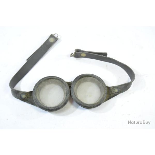 Lunette style motard militaire en caoutchouc ann�e 50