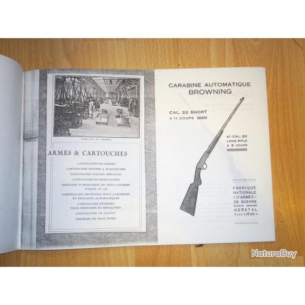 livre de reproductions carabines 22lr auto 22 BROWNING et FUSIL AUTO 5 (armes semi auto BROWNING)