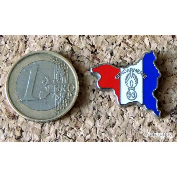 Pin's GENDARMERIE NATIONALE - Gendarmerie Seine Saint-Denis (93) - EMAIL - fabricant AMC