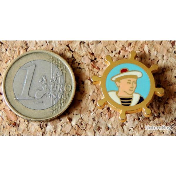 Pin's MARINE MILITAIRE - Bachi matelot de la Marine Fran�aise dans la barre - �maill� � froid �poxy