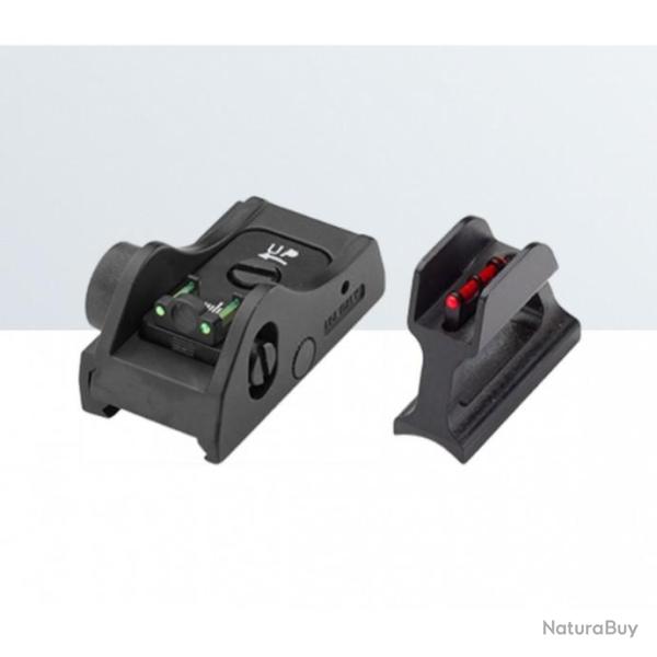 Set de vise rglable WEAVER/PICATINNY pour fusils semi-automatiques et  pompe (SHS03W) - LPA SIGHT