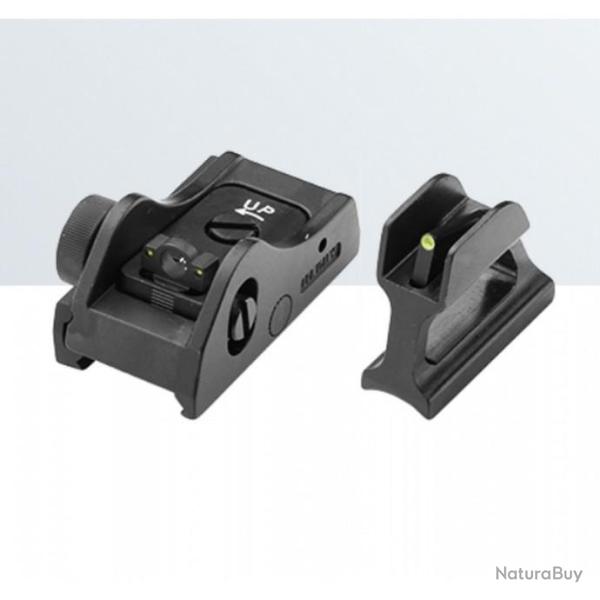 Set de vise rglable WEAVER/PICATINNY pour fusils semi-automatiques et  pompe (SHS04W) - LPA SIGHT