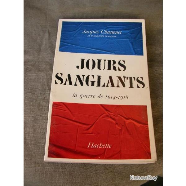 WW1 FRANCE LIVRE SUR 14-18 " JOURS SANGLANTS LA GUERRE DE 1914-1918 " 220 PAGES
