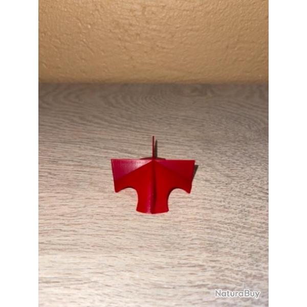 D�flecteur en croix rouge pour doseuse � poudre Lee Perfect Powder Measure