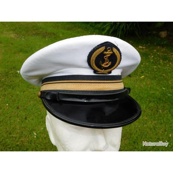 GENDARMERIE MARITIME : ANCIENNE CASQUETTE  ann�e 1985 - TAILLE 54