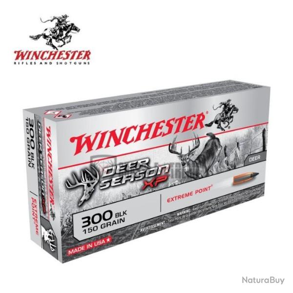 20 Munitions WINCHESTER cal 300 Blackout 150gr Extreme Point