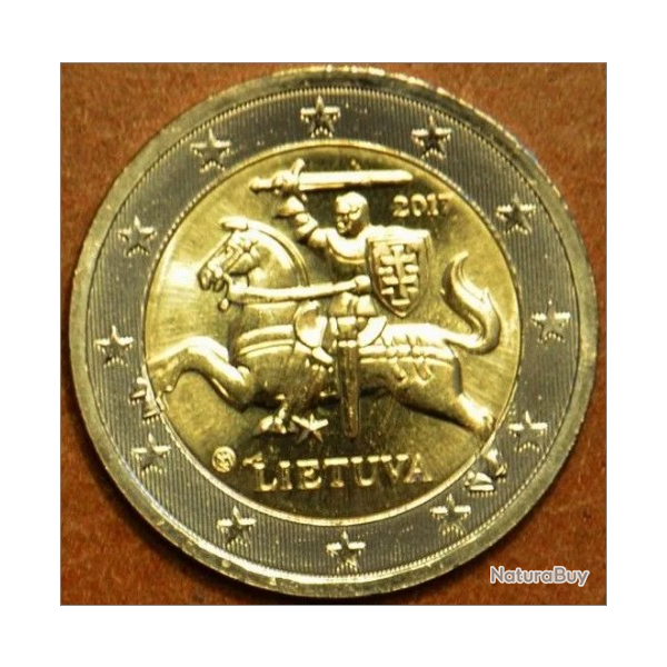 Collection monnaieTr�s Bon Etat  Collection Monnaie 2 Euros LIETUVA 2017 -(LITUANIE)  Au centre