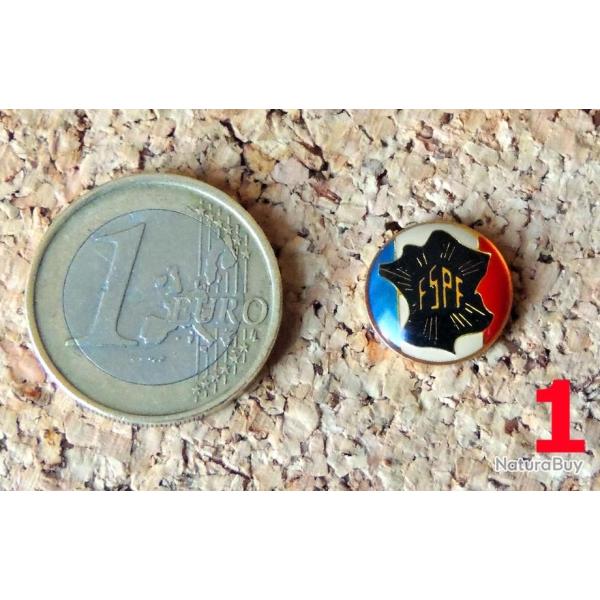 Pin's POLICE - Logo FSPF F�d�. Sportive Police Fran�aise N�1 sans bordure 13mm - verni �poxy - JP2