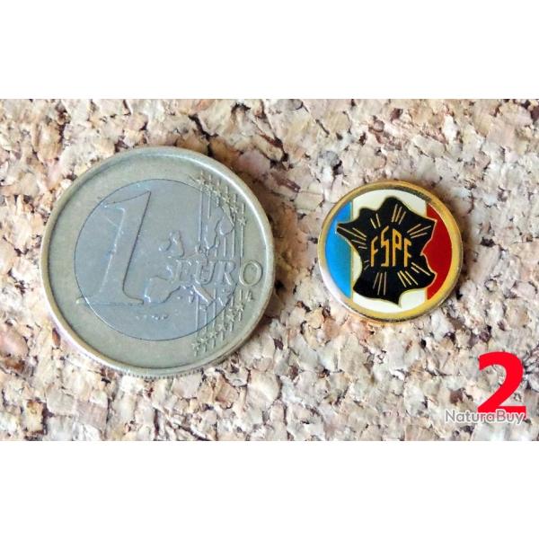 Pin's POLICE - Logo FSPF F�d�ration Sportive Police Fran�aise N�2 avec bordure 14,5mm - verni �poxy