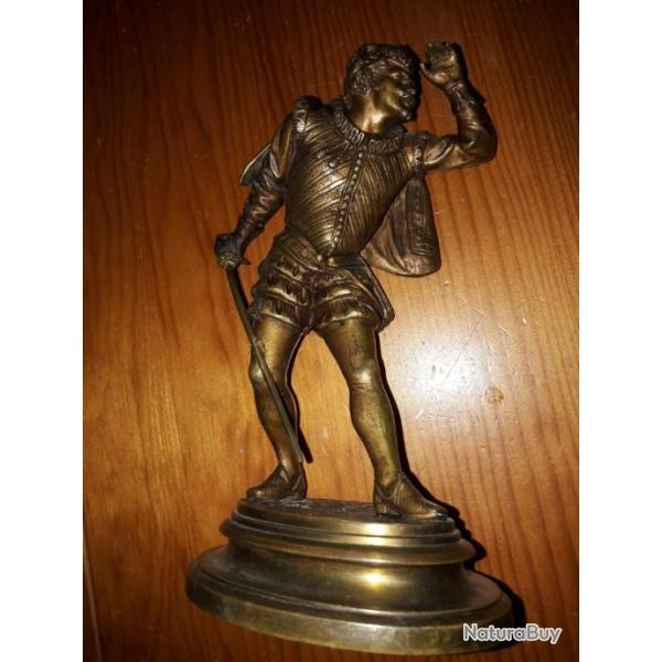 Duel  d'�mile-Coriolan Guillemin Deux groupes en bronze formant pendant.Mignons de Henri III