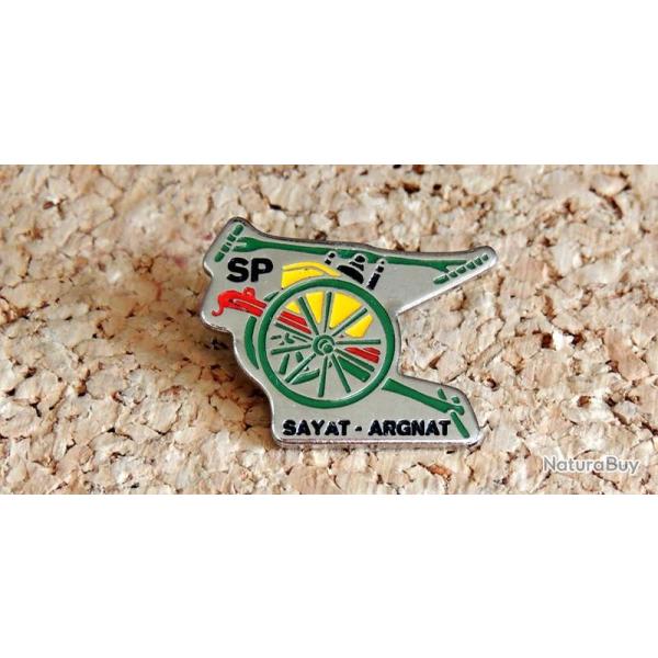Pin's SAPEURS POMPIERS - POMPE des SP de SAYAT ARGNAT 63 - peint cloisonn� - fabricant inconnu