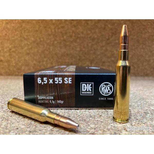 Boite de munitions RWS 6.5x55 SE DK 9.1g