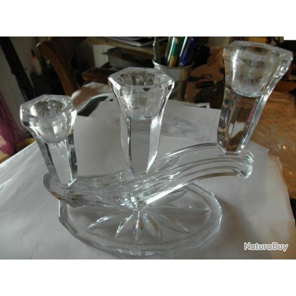 bougeoir en cristal