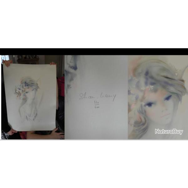 Lithographier Lithographie. Num�rot�s et sign�s