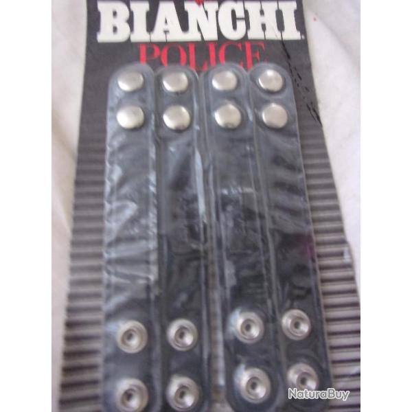 plain black chrome snap bianchi  pour ceinture de 2 pouces un quart