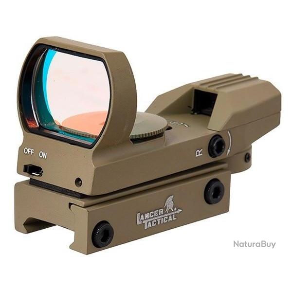 POINT ROUGE METAL REFLEX 4 RETICULES ROUGE / VERT TAN