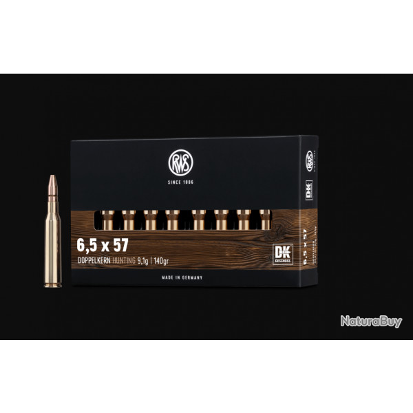 Boite de munitions RWS 6.5x57 DK 9.1g