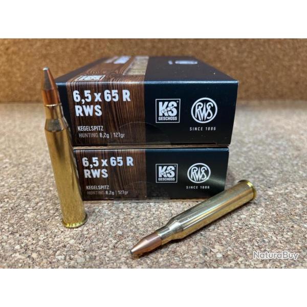 Lot 2 de boites de munitions RWS 6.5x65R RWS KS 8.2g