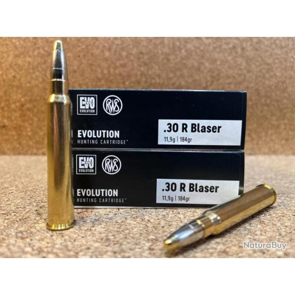 Lot de 2 boites de munitions RWS EVO 30R BLASER 184Gr
