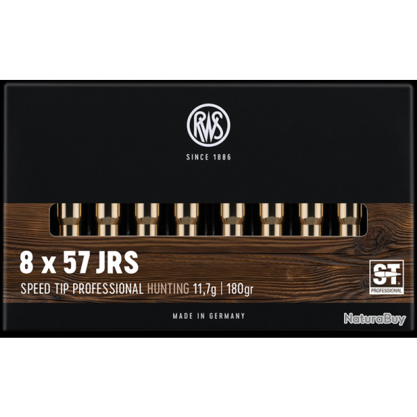 Lot de 2 boites de munitions RWS 8x57 JRS SPEED TIP PRO 11,7g