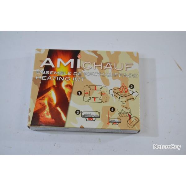 R�chaud AMICHAUF pour ration militaire, survie randonn�e chasse p�che airsoft softair paintball chas