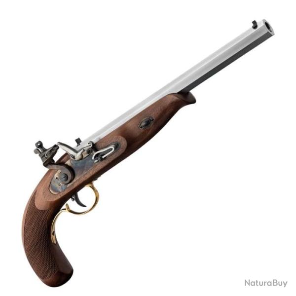 Pistolet � poudre noire Davide Pedersoli Continental target � silex L - Ray� / 45 pn