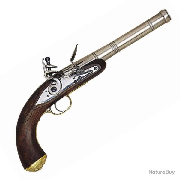 Pistolet  poudre noire Davide Pedersoli Queen Ann  silex - Cal. 50 - 50 pn