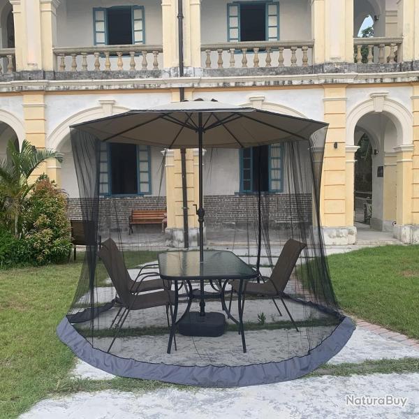 Moustiquaire pour parasol 335 x 240 cm - Fermeture zip - Haute qualit� - LIVRAISON GRATUITE