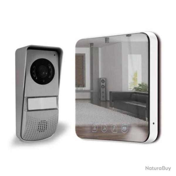 Interphone vido 7 pouces  effet miroir - Vision nocturne - LIVRAISON GRATUITE
