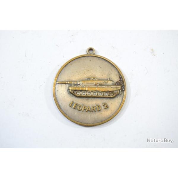 M�daille souvenir ou publicitaire Char L�opard 2 Krauss Maffei
