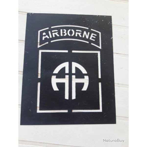 POCHOIR METAL "82 EME AIRBORNE