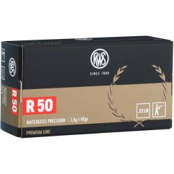 .22 Long Rifle, R 50 (Calibre: .22 lr.)