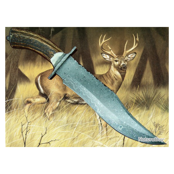 COLLECTION 2019 LAME DAMAS CHASSE (Manche en bois de cerf) (3)