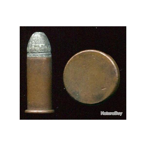 .32 Long Rim Fire - pour S&W N 2 et autres revolvers - tui cuivre 19.8 mm de long