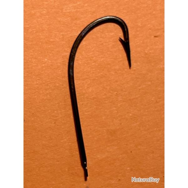 100 Hame�on n 1/0 palette ref 515 forg� bronz� droit tige moyenne peche mer  mustad