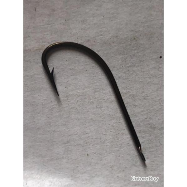 100 Hame�on n 1/0 palette ref 515 forg� bronz� droit tige moyenne peche carnassier mustad