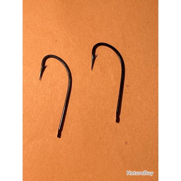 100 Hame�on n 1/0 palette ref 515 forg� bronz� droit tige moyenne peche carnassier mustad