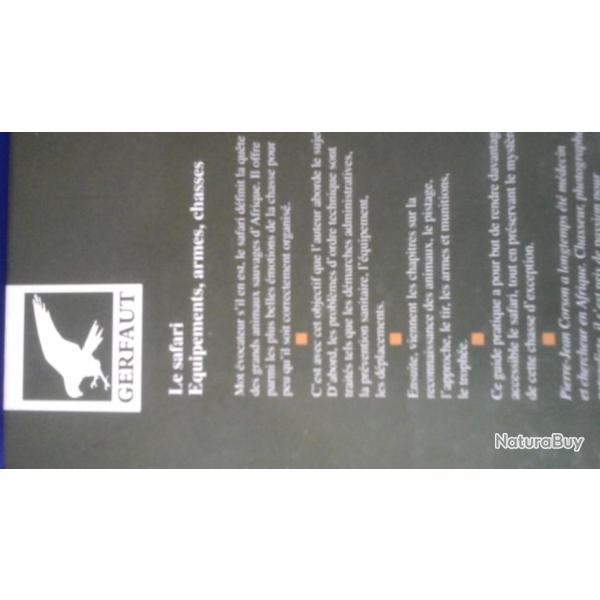 Le safari equipements armes chasses