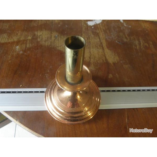 vintage cuivre laiton bougeoir GAOR 50 villedieu france